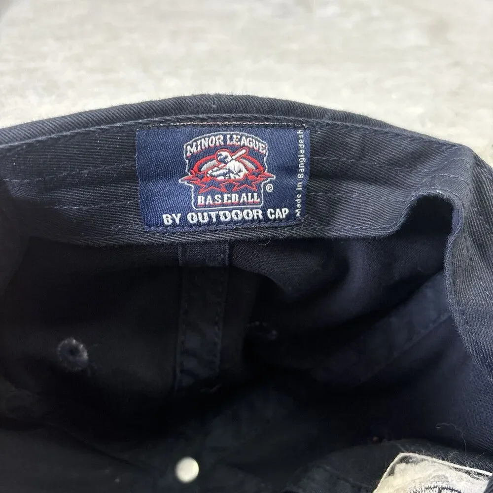 VTG Columbus Clippers‎ Snapback Hat Cap Minor League Baseball MLB Navy Patch